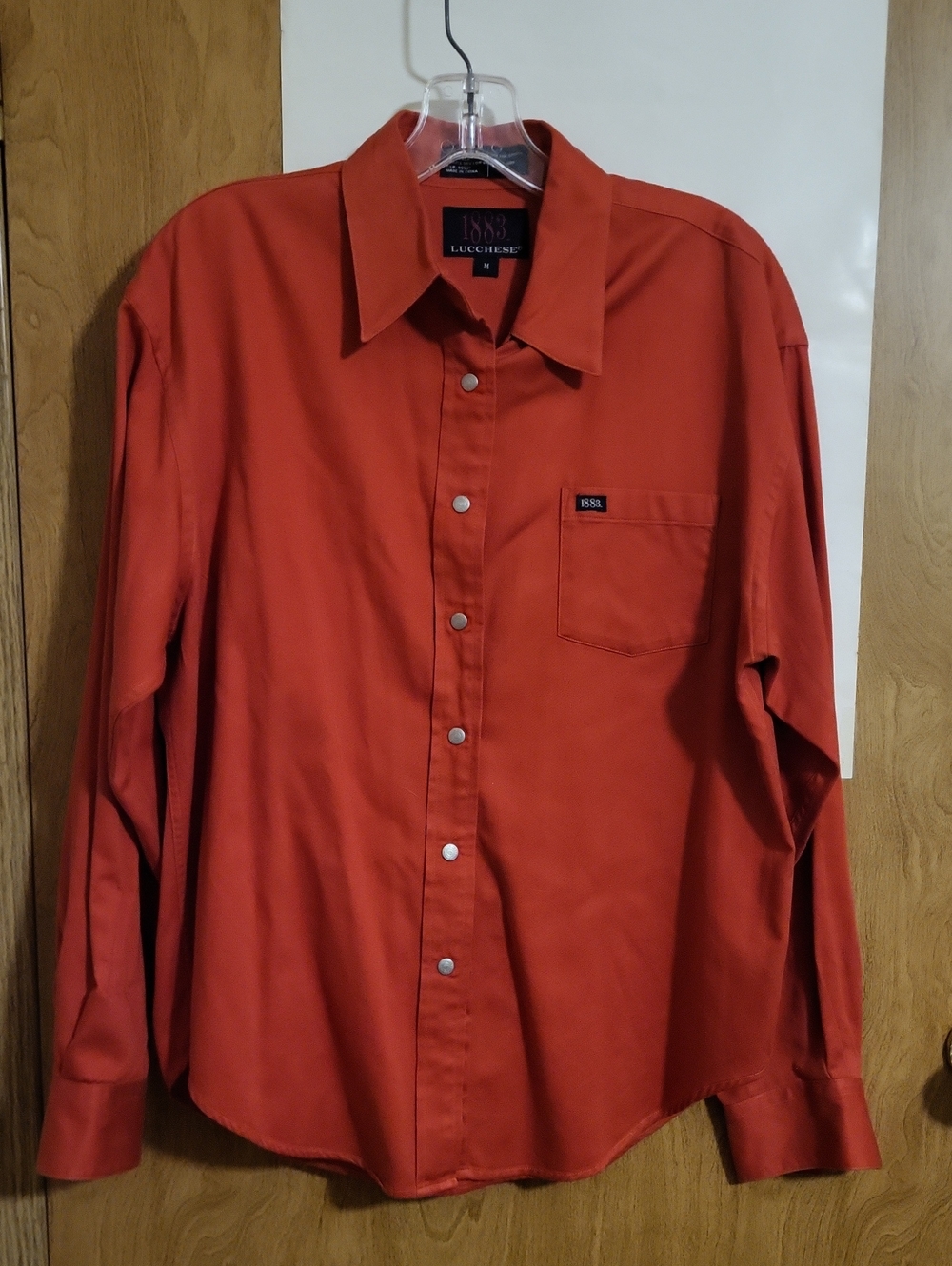 Lucchese 1883 Men's Rust  Long-Sleeve Western Shirt